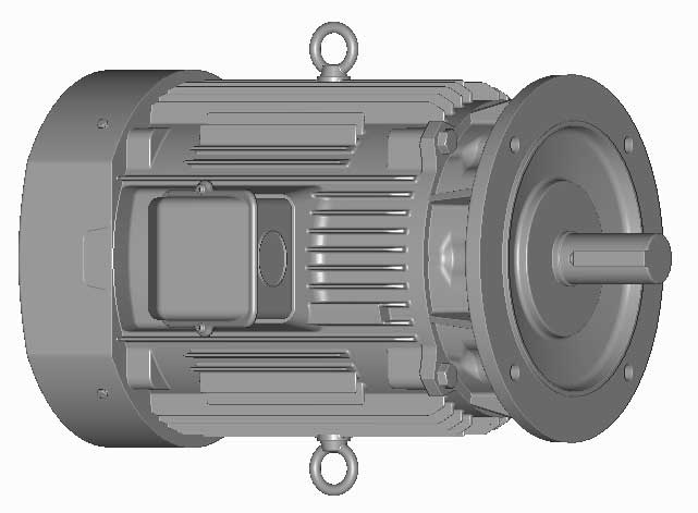 富士　三相　全閉外扇　フランジ取付　モータ　MLU1187C-30kW-4P-400V　　写真は参考例です。