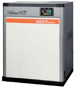 日立コンプレッサー　給油式空冷　インバータ搭載スクリュー式（空冷）ドライヤー内蔵　OSP-15VARG1-200 (V)-50/60(Hz)