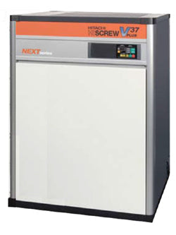 日立コンプレッサー　給油式空冷　スクリュー式（空冷）ドライヤー内蔵　Ｍタイプ　OSP-37FARG1-200 (V)-50/60(Hz)