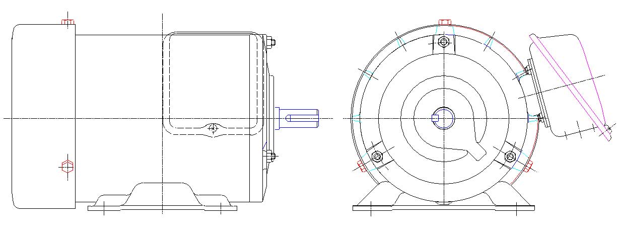 日立　三相　全閉外扇　脚取付　モータ　TFO-FK-TMR-0.4kW-4P-200V　　写真は参考例です。