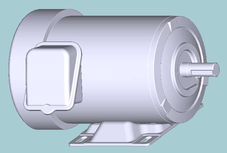 日立　三相　全閉外扇　脚取付　モータ　TFO-LK-0.75kW-4P-200V　　写真は参考例です。