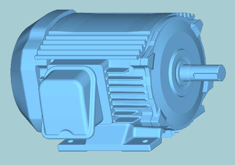 日立　三相　全閉外扇　脚取付　モータ　TFO-LK-0.75kW-6P-200V　　写真は参考例です。