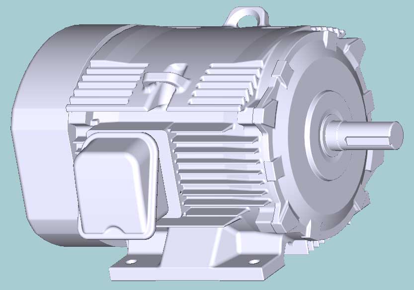 日立　三相　全閉外扇　脚取付　モータ　TFO-LK-3.7kW-2P-200V　　写真は参考例です。