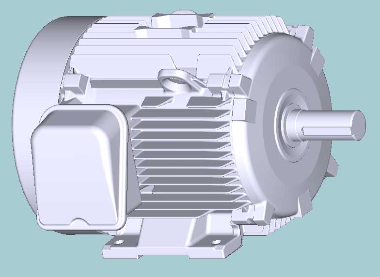 日立　三相　全閉外扇　脚取付　モータ　TFO-LK-3.7kW-6P-400V　　写真は参考例です。