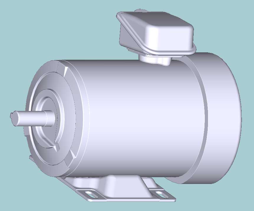 日立　三相　全閉外扇　脚取付　モータ　TFO-LK-U-0.75kW-4P-400V　　写真は参考例です。