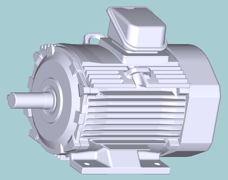 日立　三相　全閉外扇　脚取付　モータ　TFO-LK-U-2.2kW-4P-200V　　写真は参考例です。