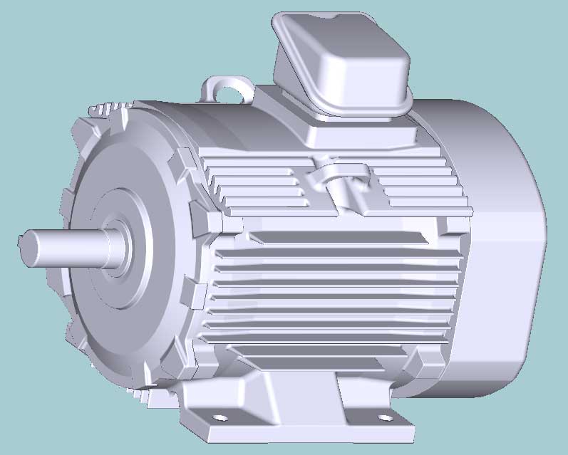 日立　三相　全閉外扇　脚取付　モータ　TFO-LK-U-3.7kW-4P-200V　　写真は参考例です。