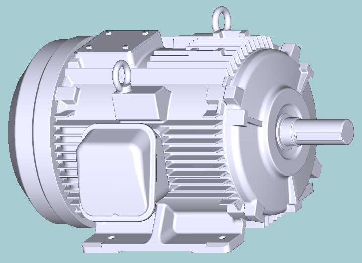 日立　三相　全閉外扇　脚取付　モータ　TFO-LKK-22kW-4P-200/400V　写真は参考例です。