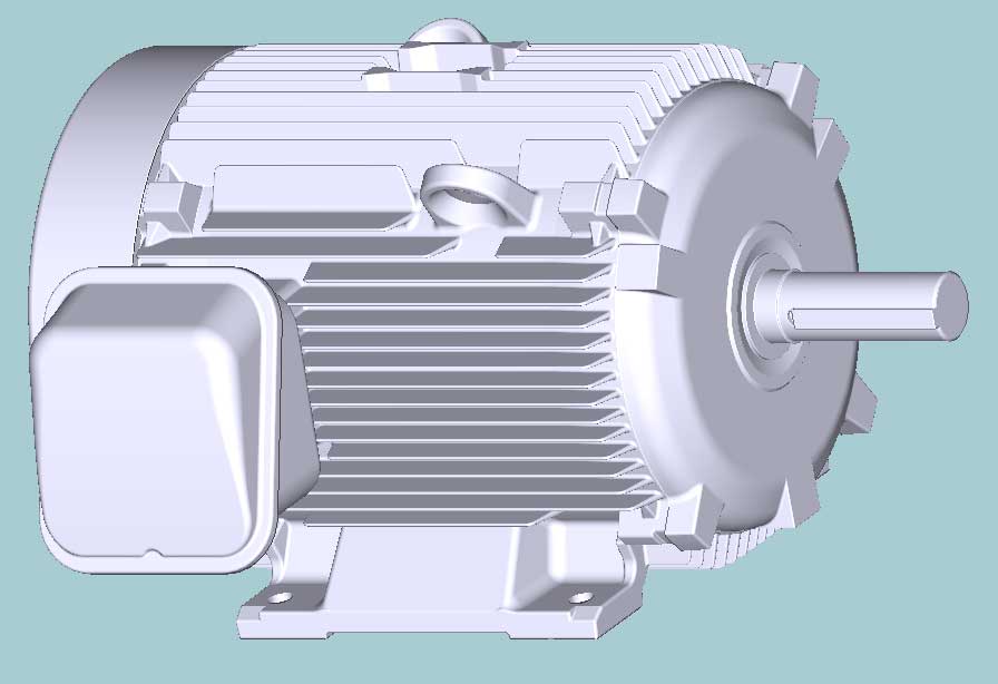 日立　三相　全閉外扇　脚取付　モータ　TFO-LKK-15kW-2P-400V　　写真は参考例です。