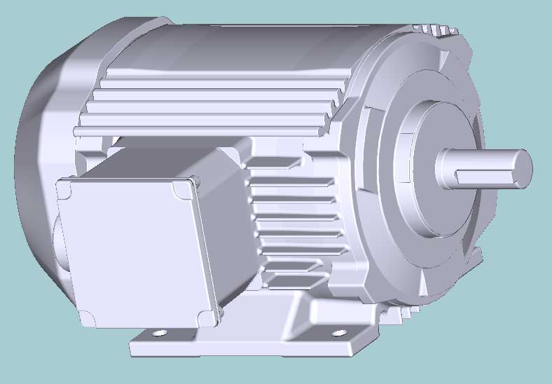 日立　三相　屋外仕様　全閉外扇　脚取付　モータ　TFOA-LK-0.75kW-6P-400V