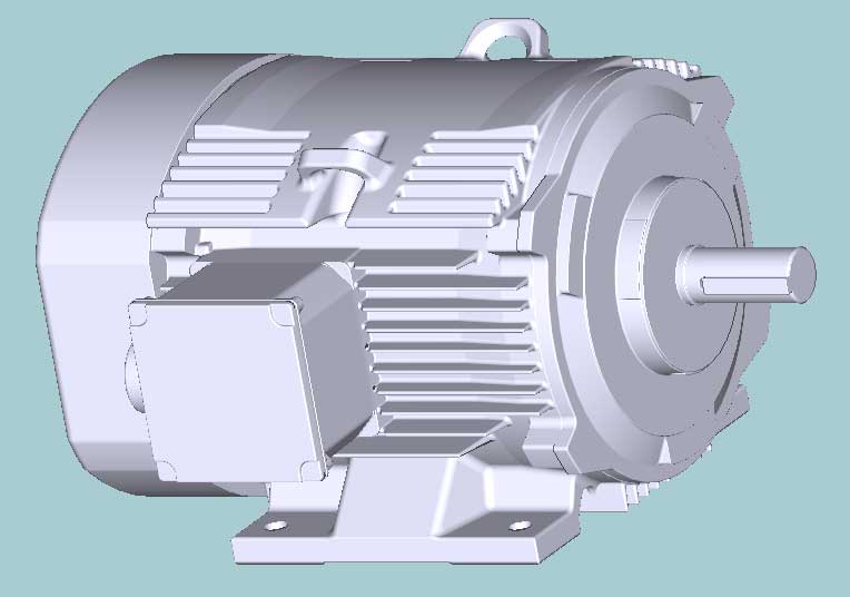 日立　三相　屋外仕様　全閉外扇　脚取付　モータ　TFOA-LK-3.7kW-4P-200V