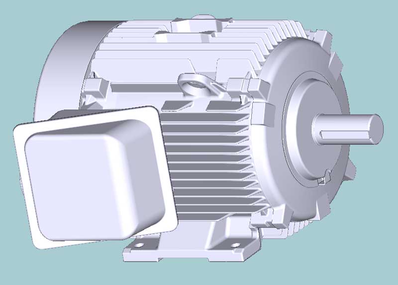 日立　三相　屋外仕様　全閉外扇　脚取付　モータ　TFOA-LKK-5.5kW-6P-200V