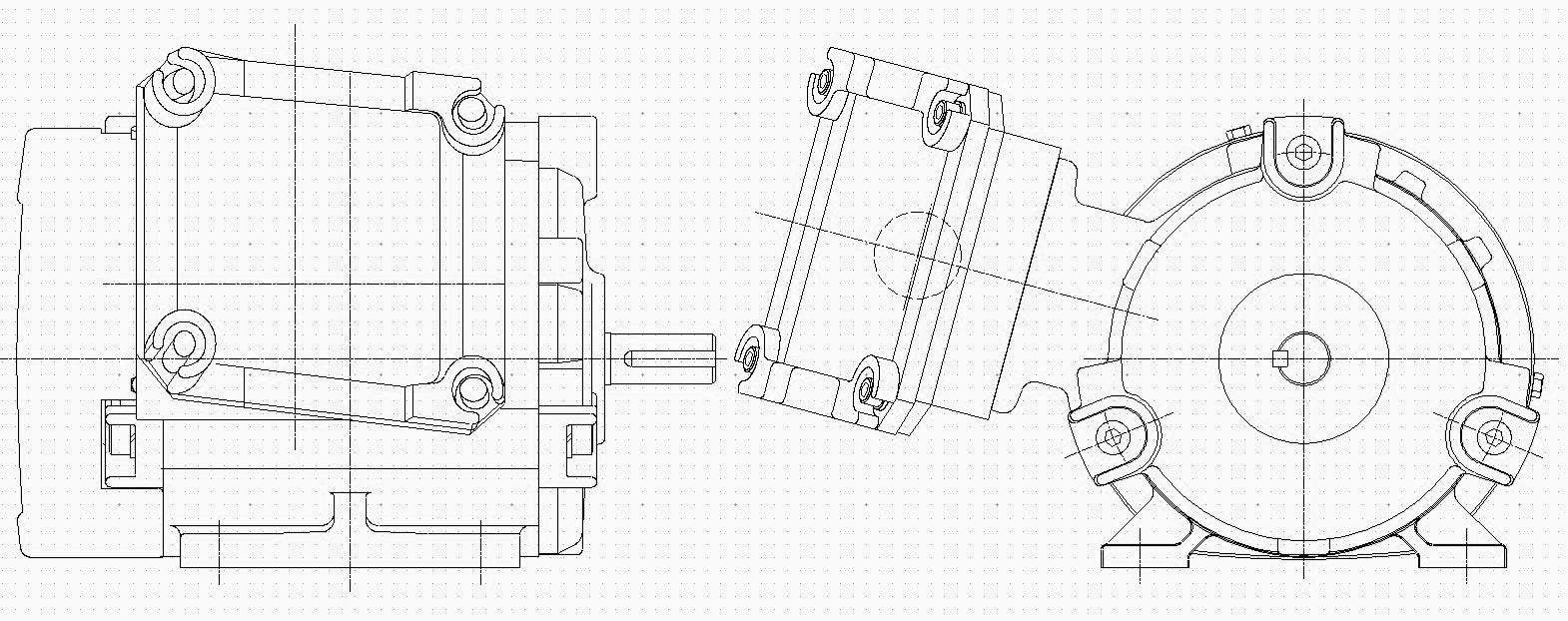日立　三相　耐圧防爆型　全閉外扇　脚取付　モータ　TFOXX-K-0.4kW-6P-200V　写真は参考例です。