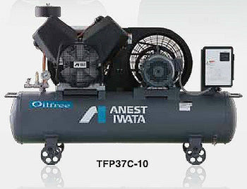 アネスト岩田コンプレッサー　オイルフリー空冷　圧力開閉器式　TFP37CF-10-M5-200 (V)-50(Hz)