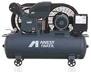 アネスト岩田コンプレッサー　オイル式空冷　圧力開閉器式　TLP55EG-10-M5-200 (V)-50(Hz)
