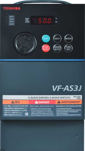 東芝シュネデール・インバー夕　インバータ　VFAS3J-2055PL