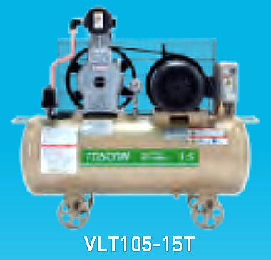 東芝コンプレッサー　オイルフリー　圧力開閉器式　VLT106-15T-200 (V)-60(Hz)