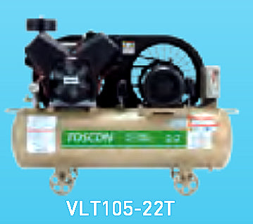 東芝コンプレッサー　オイルフリー　圧力開閉器式　VLT105-22T-200 (V)-50(Hz)
