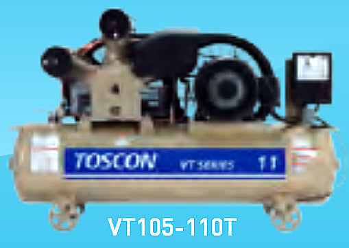 東芝コンプレッサー　給油式　圧力開閉器式　VT105-110T-200 (V)-50(Hz)