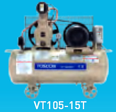 東芝コンプレッサー　給油式　圧力開閉器式　VT105-15T-200 (V)-50(Hz)