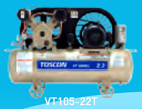 東芝コンプレッサー　給油式　圧力開閉器式　VT106-22T-200 (V)-60(Hz)