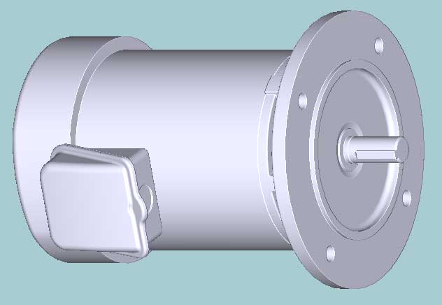 日立　三相　全閉外扇　フランジ取付　モータ　VTFO-LK-0.75kW-2P-400V　　写真は参考例です。