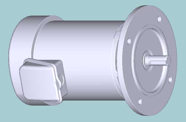 日立　三相　全閉外扇　フランジ取付　モータ　VTFO-LK-0.75kW-4P-400V　　写真は参考例です。
