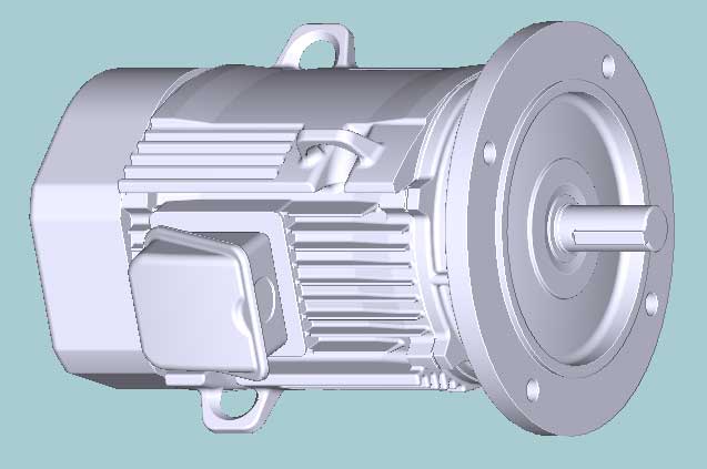 日立　三相　全閉外扇　フランジ取付　モータ　VTFO-LK-2.2kW-4P-400V　　写真は参考例です。