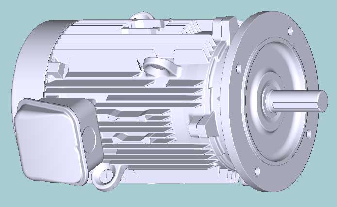 日立　三相　全閉外扇　フランジ取付　モータ　VTFO-LKK-11kW-6P-200V　　写真は参考例です。