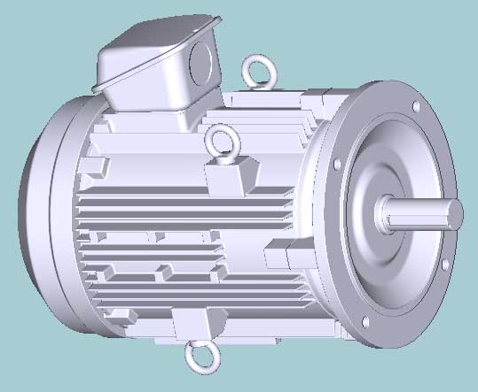日立　三相　全閉外扇　フランジ取付　モータ　VTFO-LKK-15kW-6P-200/400V　写真は参考例です。