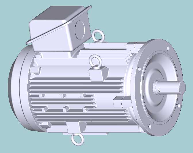 日立　三相　全閉外扇　フランジ取付　モータ　VTFO-LKK-30kW-4P-200/400V　　写真は参考例です。