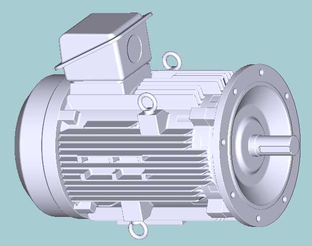 日立　三相　全閉外扇　フランジ取付　モータ　VTFO-LKK-37kW-4P-200/400V　　写真は参考例です。
