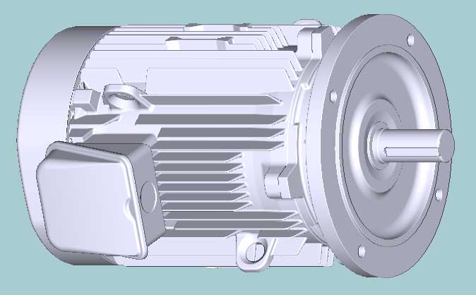 日立　三相　全閉外扇　フランジ取付　モータ　VTFO-LKK-7.5kW-4P-200V　　写真は参考例です。