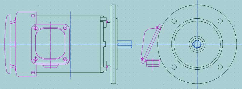 日立　三相　全閉外扇　フランジ取付　モータ　VTFOA-LK-0.75kW-4P-200V　　写真は参考例です。