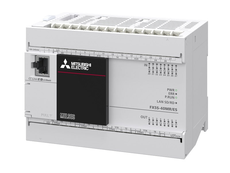 CPUユニット　AC電源・DC入力タイプ　ネジ式端子台　FX5Sシリーズ　FX5S-40MR/ES