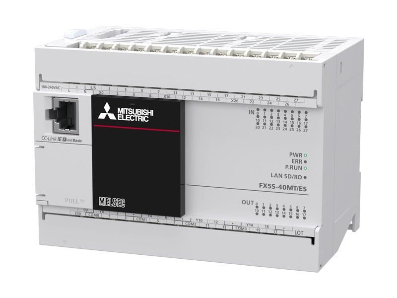 CPUユニット　AC電源・DC入力タイプ　ネジ式端子台　FX5Sシリーズ　FX5S-40MT/ES