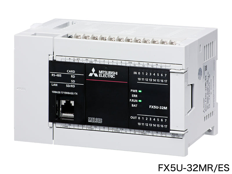 CPUユニット　AC電源・DC入力タイプ　ネジ式端子台　FX5Uシリーズ　FX5U-32MR/ES
