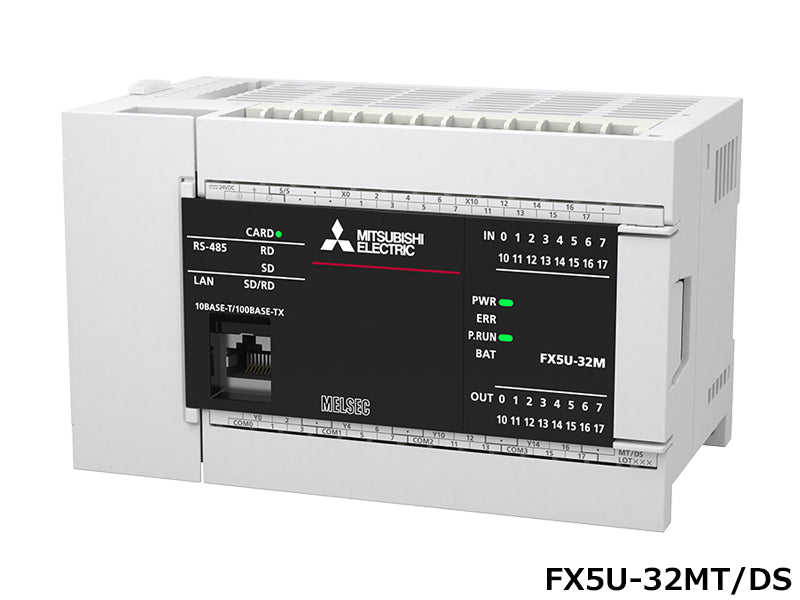 CPUユニット　DC電源・DC入力タイプ　ネジ式端子台　FX5Uシリーズ　FX5U-32MT/DS