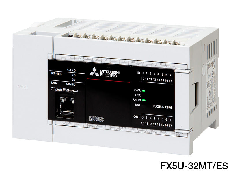 CPUユニット　AC電源・DC入力タイプ　ネジ式端子台　FX5Uシリーズ　FX5U-32MT/ES