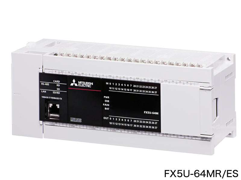 CPUユニット　AC電源・DC入力タイプ　ネジ式端子台　FX5Uシリーズ　FX5U-64MR/ES