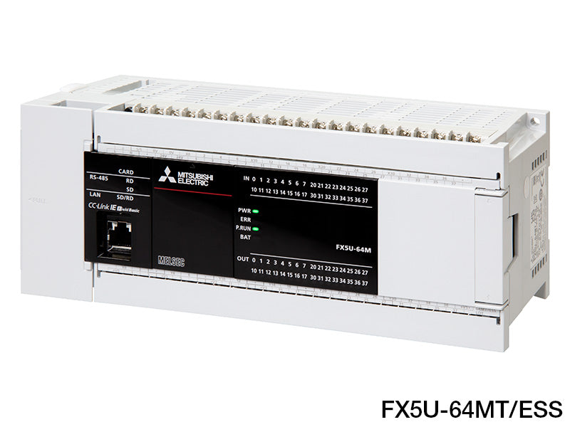 CPUユニット　AC電源・DC入力タイプ　ネジ式端子台　FX5Uシリーズ　FX5U-64MT/ESS