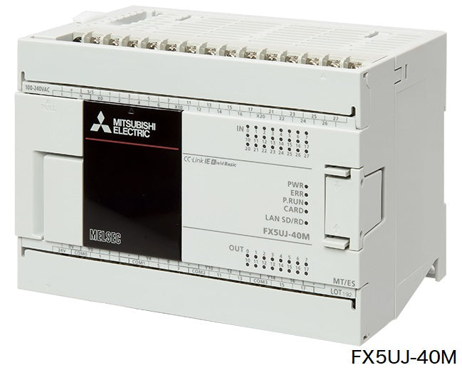 CPUユニット　AC電源・DC入力タイプ　ネジ式端子台　FX5UJシリーズ　FX5UJ-40MT/ES