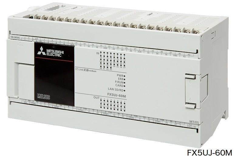 CPUユニット AC電源・DC入力タイプ ネジ式端子台 FX5UJシリーズ FX5UJ