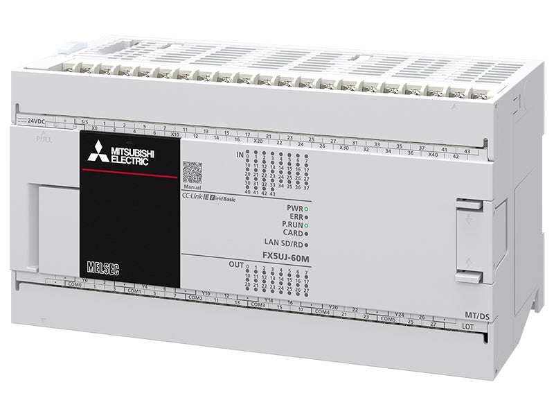 CPUユニット　DC電源・DC入力タイプ　ネジ式端子台　FX5UJシリーズ　FX5UJ-60MT/DS