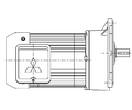 三菱電機ギヤードモータ　GM-SPFB 2.2kW 1/30　平行軸　フランジ取付　ブレーキ付　三相200V級　2.2(kW)-1/30　GM-SPFB