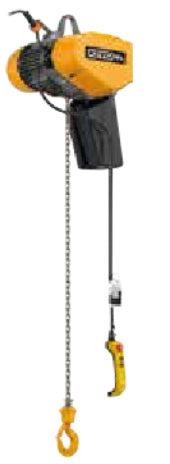 キトー電気チェーンブロック（EQ形）上下2速インバータ懸垂形（3点ボタン）　定格荷重125 (kg)　標準揚程4 (m)　EQ001IS