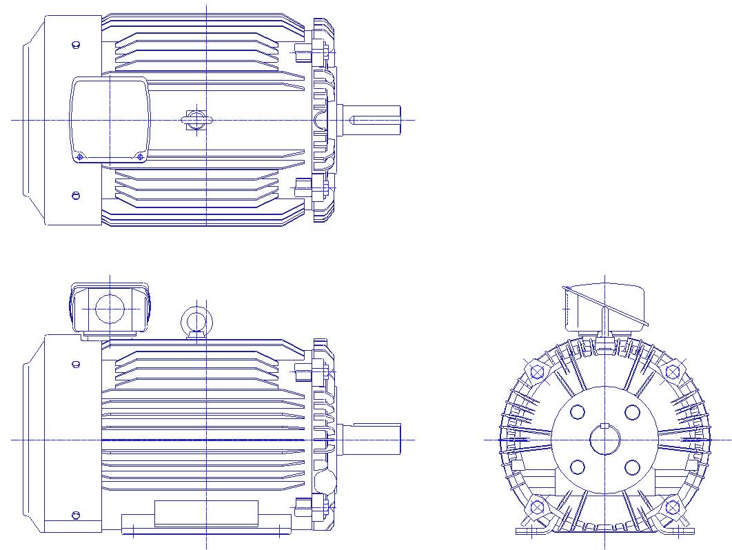 三菱　三相　全閉外扇　脚取付　モータ　SF-PR-30kW-2P-400V　　