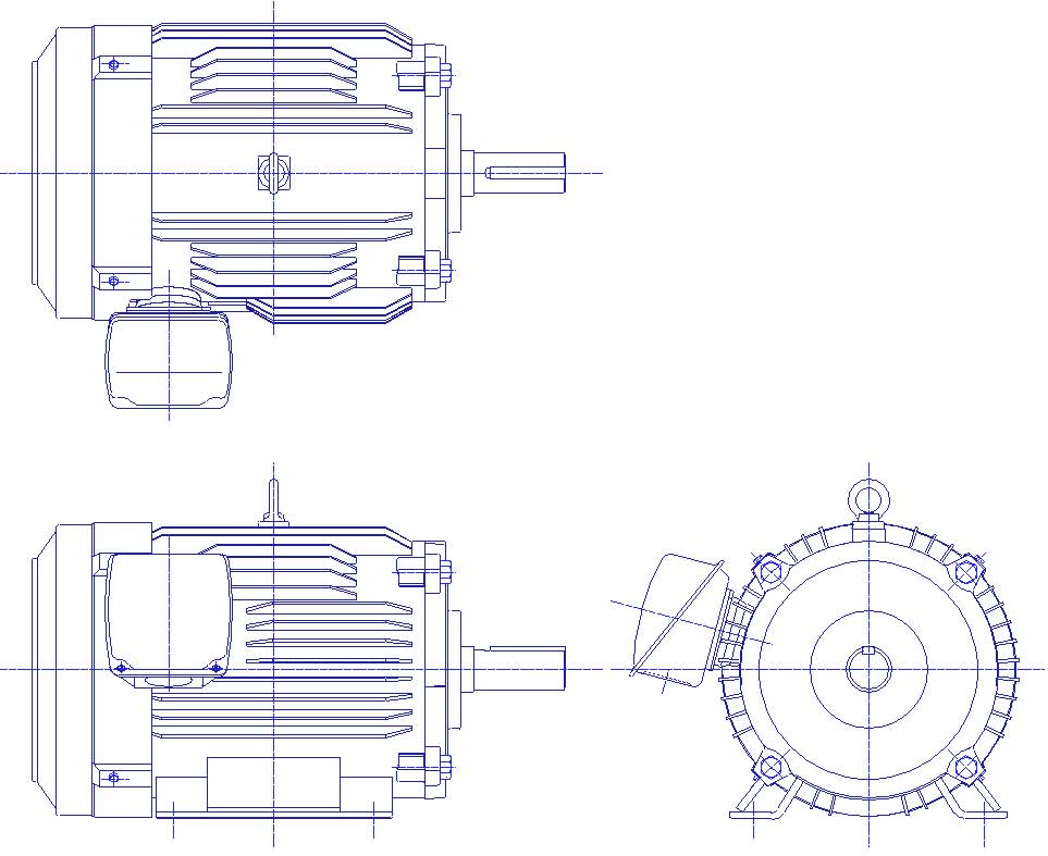三菱　三相　全閉外扇　脚取付　モータ　SF-PR-18.5kW-4P-400V　　