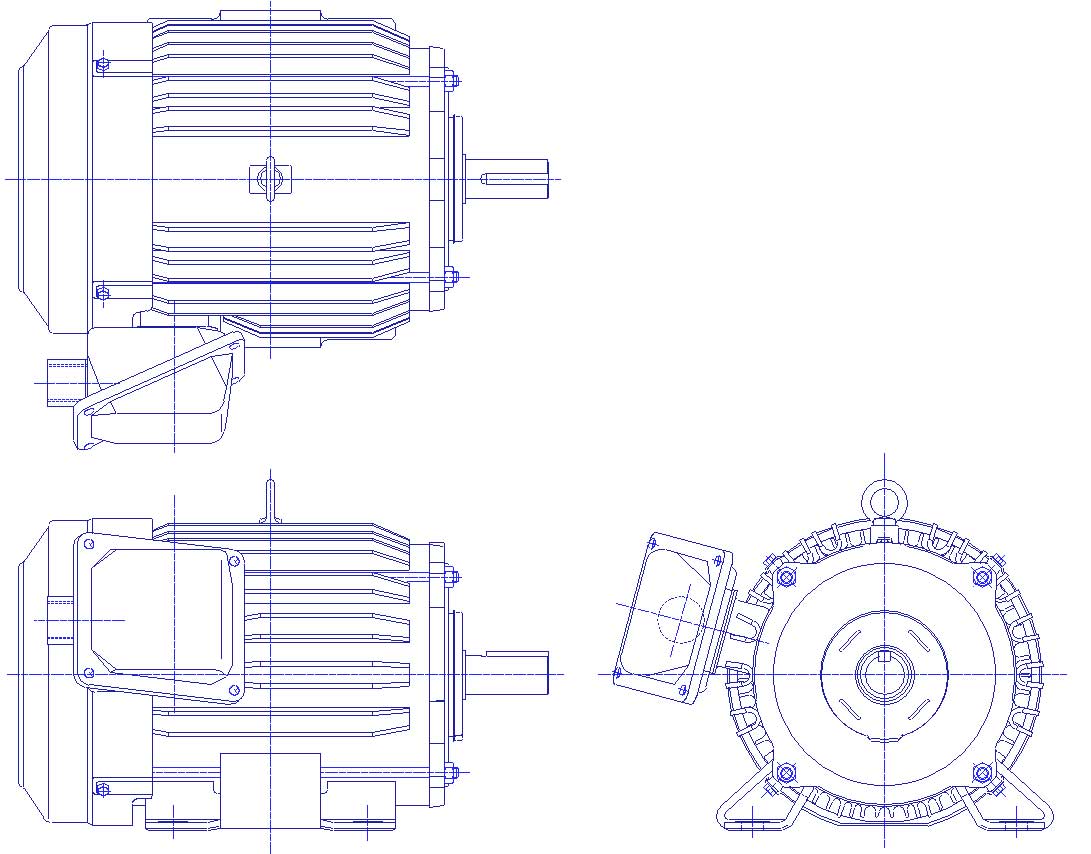 三菱　三相　全閉外扇　脚取付　モータ　SF-PRO-3.7kW-2P-400V　　