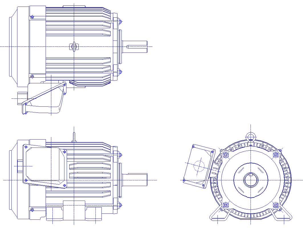 三菱　三相　全閉外扇　脚取付　モータ　SF-PRO-7.5kW-2P-400V　　